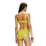 Soutien-gorge bustier en résille floquée