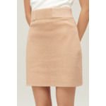 Jupe courte taille-haute