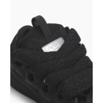 Lanvin Leather Curb Sneaker Strass Black