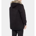 Parka À Capuche Noire Homme