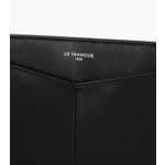 Porte chéquier zippé Charlotte en cuir lisse