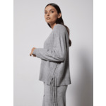 Pull tressé Tulipa GRIS CHINE CLAIR