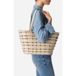 Panier Tressé En Cuir En Cuir D'Agneau