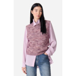 Pull Sans Manches Eloise En cuir de vachette
