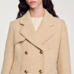 Manteau long à boutonnage croisé