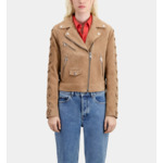 Blouson Cuir Suede Femme