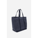 Cabas L Zippé Porté Epaule Lin et Paillettes Made in France