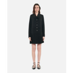 Robe Noire Courte Avec Plissage Femme
