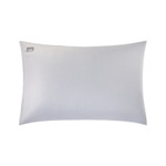 Kenzo - Taie d'oreiller en satin de coton blanc, K Hanadot