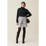 Bermuda droit gris clair