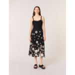 Robe longue en crochet floral