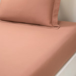 Yves Delorme - Drap housse en satin marron, Triomphe