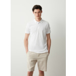 Polo en piqué de coton stretch