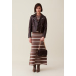 Veste cuir lisse cintrée