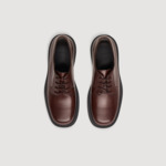 Derbies en cuir glacé