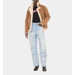 Jean Boyfriend Bleu Clair Femme