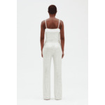 Pantalon à sequins blanc