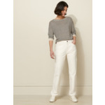 PANTALON DENIM DROIT ECRU