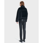 Manteau Monge Noir en Polyester