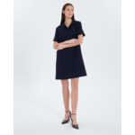 Robe chemise en crêpe nocturne