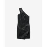 Robe Courte Asymétrique En Cuir Sulvi
