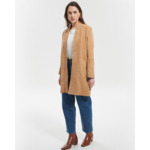 Manteau Marleya Beige en cuir