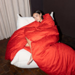 Kenzo - Drap housse en satin blanc, K Hanadot