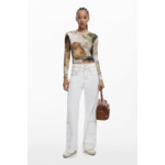 T-shirt col roulé cheval