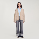 Cardigan à liseré contrasté