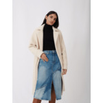 Manteau droit mi-long