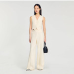 Pantalon en tweed strassé