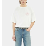T-Shirt Écru Avec Sérigraphie Blason Homme