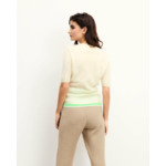 Top Manches Courtes Cachemire Brossé