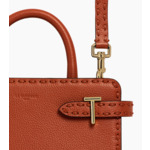 Petit sac à main Emilie en cuir grainé et lisse