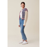 Cardigan laine motif torsadé