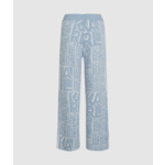 JACQUARD BLOCK LOGO KNIT PANTS