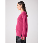 Pull col V CACHEMIRE LEOPOLDINE FLEUR