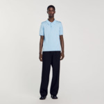 Polo en maille à manches courtes