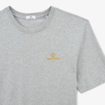 T-shirt Rugby Nation FRANCE gris chiné à col rond en coton