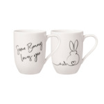 Statement ensemble de tasses de Pâques, motif lapin, 2 pièces
