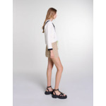 Cardigan contrasté à col