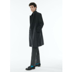 Manteau croisé en laine vierge