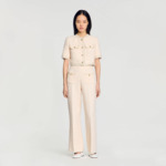 Pantalon en tweed fantaisie