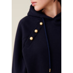 Sweatshirt capuche marine