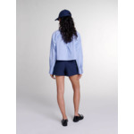 Short trompe l'œil à rayures