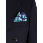 Pochette en twill de soie à motif