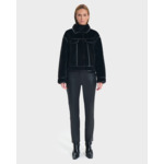 Manteau Monge Noir en Polyester