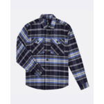 Sur-chemise bleu foncé & blanche