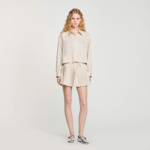 Chemise strassée à rayures