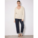 Pull cachemire Leopoldine ECRU